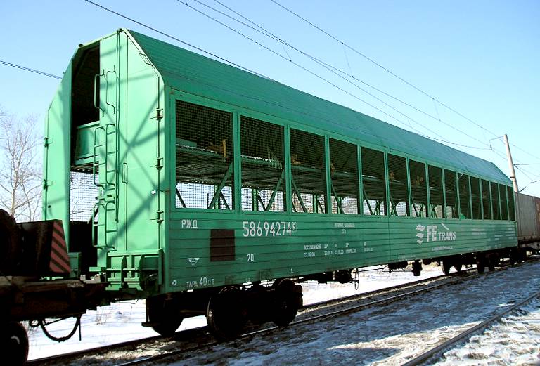 Железнодорожные перевозки авто  из Красноярска в Москву